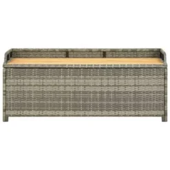 VidaXL Tuinopbergbank 120 Cm Poly Rattan Grijs -Zon Bloei Verkoopwinkel 9e2fd9bde6654e1c99dbff8f7652e216