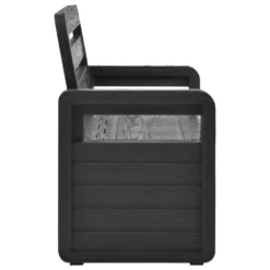 VidaXL Tuinopbergbank 132,5 Cm Kunststof Antraciet -Zon Bloei Verkoopwinkel a09526dcf19e49548377d33d48c1ee72
