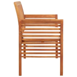 VidaXL Massief Acaciahouten Tuinbank Met Kussen 3-Zits Tuinset Buitenbank Bank -Zon Bloei Verkoopwinkel a4f38b18c063496ca7b5956e4cbb3ed2