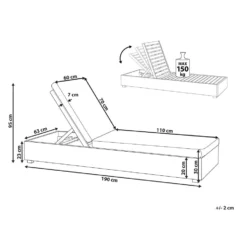 Beliani Tuinligstoel FANANO - Lichte Houtkleur Acaciahout 6 Beliani Tuinligstoel FANANO - Lichte Houtkleur Acaciahout -Zon Bloei Verkoopwinkel a77120d7c371403f9aeb6e5a35d40b82