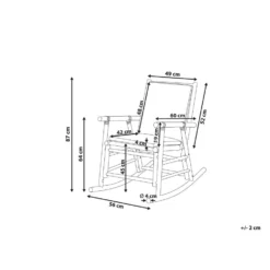 Beliani Schommelstoel FRIGOLE - Lichte Houtkleur Bamboehout -Zon Bloei Verkoopwinkel a7bf54dc45014ffa925159eb79e7307a