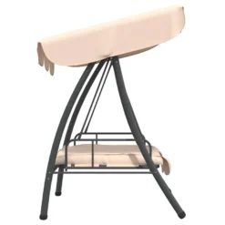 VidaXL Schommelbank Voor Buiten Met Luifel Zandwit -Zon Bloei Verkoopwinkel ab99bb59917e40c88f4be2ad366ebeee