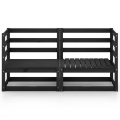 VidaXL Tuinbank 2-zits Massief Grenenhout Zwart -Zon Bloei Verkoopwinkel ae31b37973bd4edd9e069311e837fc1c