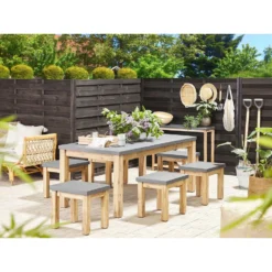 Beliani Tuinstoel OSTUNI - Grijs Vezelcement -Zon Bloei Verkoopwinkel c0f75dd7e3de4c378f991f46f1d3e509