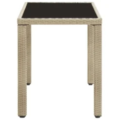 VidaXL Tuintafel 123x60x74 Cm Poly Rattan Beige -Zon Bloei Verkoopwinkel c6f55b3d3eaf4b069b2c70b75383f4e9