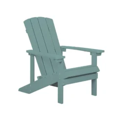 Beliani Tuinstoel ADIRONDACK - Blauw Kunsthout -Zon Bloei Verkoopwinkel de4dbffd0de241d28776d63bfb3a1220