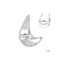 Beliani Hangstoel ATRI - Beige Pe Rotan -Zon Bloei Verkoopwinkel e5262414ae5b495b90f2f8c09d897968