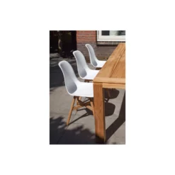 Exotan Tuinstoel Lotus - Teak/Kunststof - Wit - Set Van 2 -Zon Bloei Verkoopwinkel f4e7a7b0b2dd455eb95f3a6e706a42d9