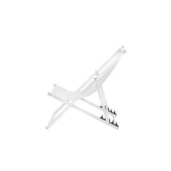 Beliani Tuinligstoel LOCRI - Wit Polyester, Aluminium -Zon Bloei Verkoopwinkel f8f61daa33e840139217c7173187f8c8