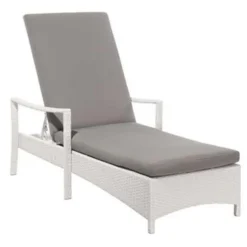 Beliani Tuinligstoel VASTO - Wit Pe Rotan -Zon Bloei Verkoopwinkel fecf0ffe000149ac812be95daf62bd6d