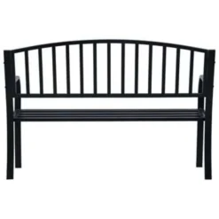 VidaXL Banken 125 Cm Staal Zwart -Zon Bloei Verkoopwinkel ff220b383806412b984c1325e9a663e2