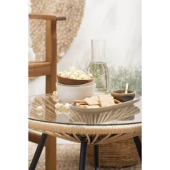 Le Sud Bijzettafel Monte Carlo - Naturel - Ø50x38 Cm -Zon Bloei Verkoopwinkel sf 50155128 1012